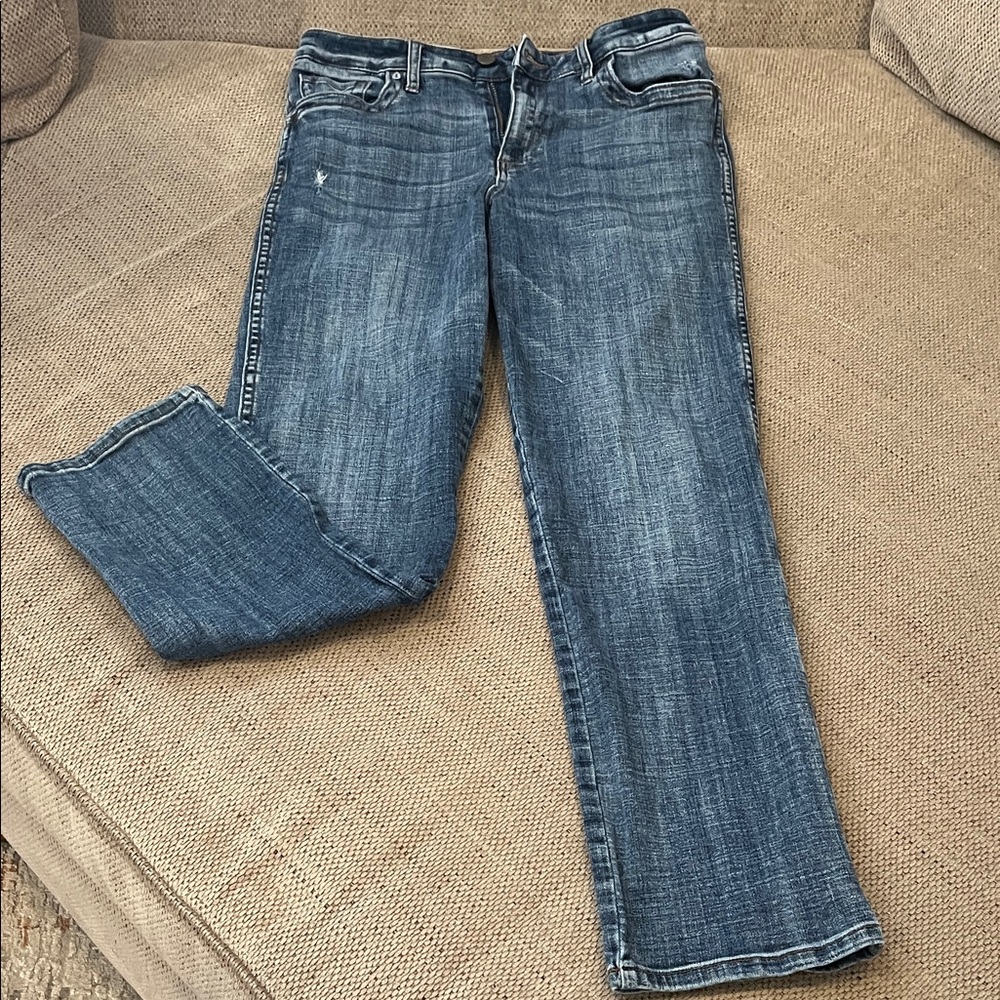 Kut from the Kloth Women's Straight-Leg Jeans in Medium Blue Wash